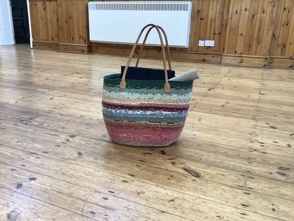 Davina made this beautifully unique basket using the coiled pot method.